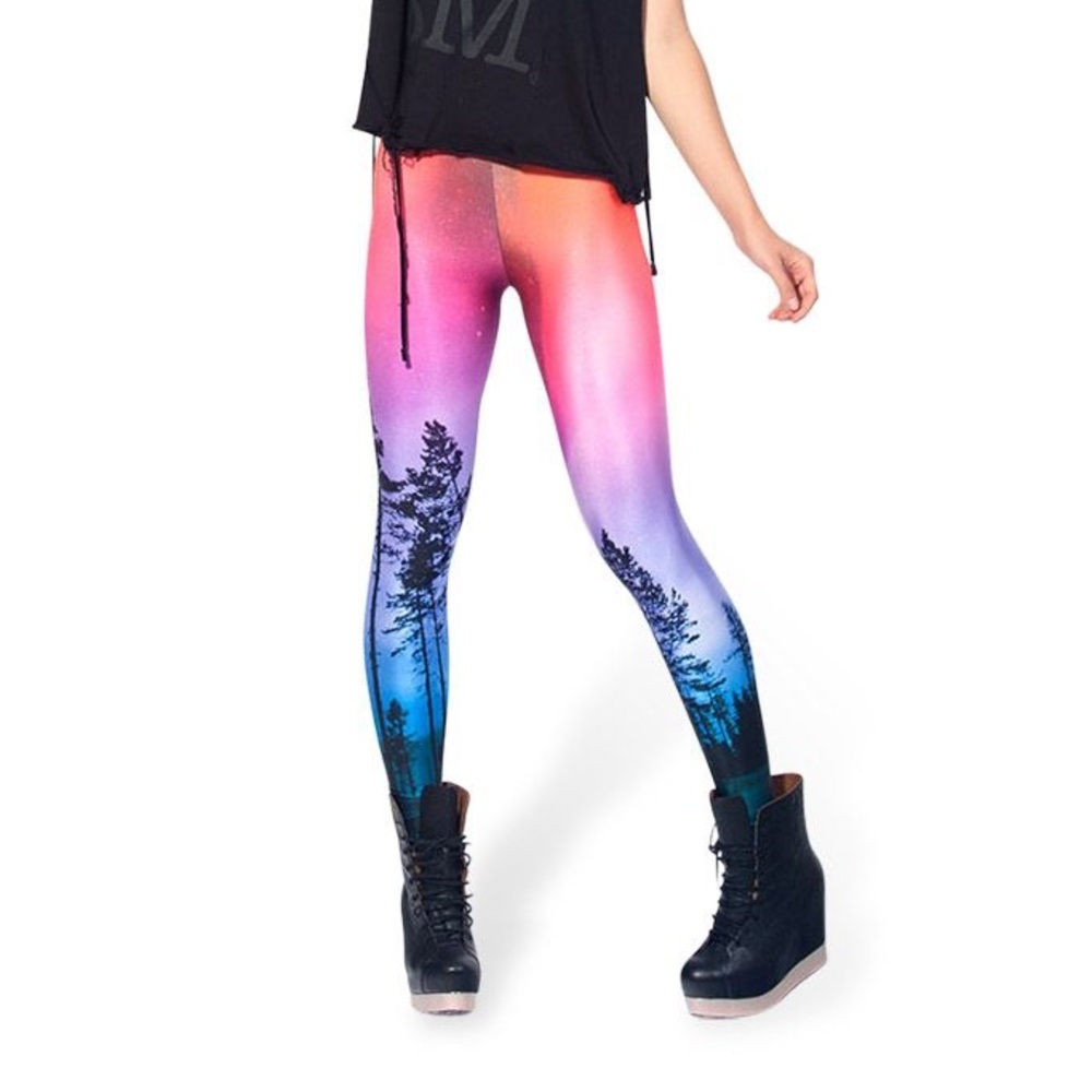 Black Milk Clothing Pink Aurora Sky’s Leggings